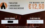 Cadeaucheque Theater Landgraaf 2x, Tickets en Kaartjes, Drie personen of meer