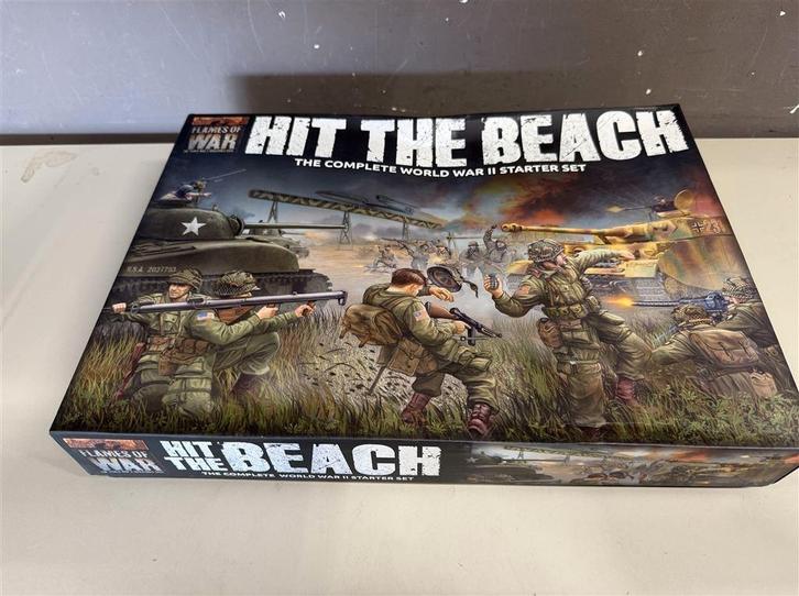 Flames of War - Hit the Beach Two Player Starter Set plus ex, Hobby en Vrije tijd, Gezelschapsspellen | Bordspellen, Zo goed als nieuw
