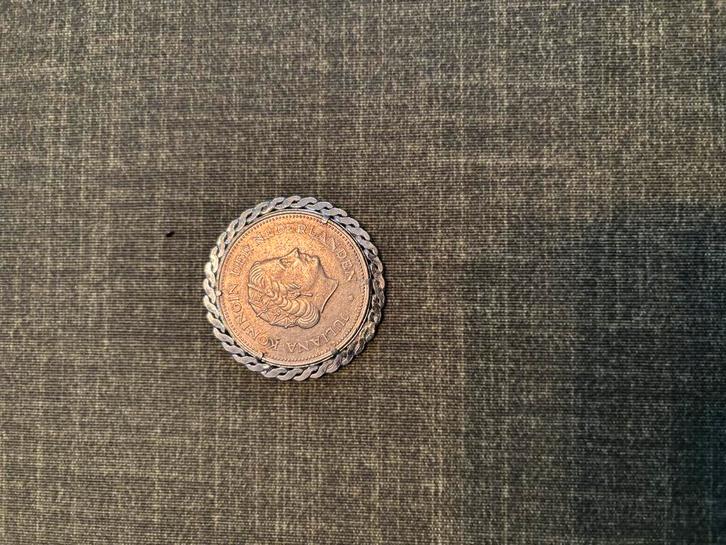 Zilveren Hanger met 10 Gulden Munt, Postzegels en Munten, Munten | Europa | Euromunten, Losse munt, Overige waardes, Overige landen