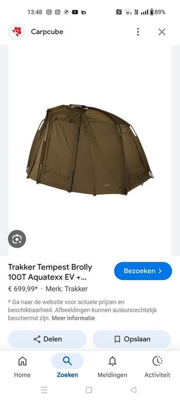 Trakker tempest 100T aquatexx  beschikbaar voor biedingen
