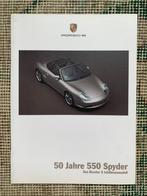 Brochure Porsche Boxster S 986 50 Jahre 550 Spyder 2003, Porsche, Ophalen of Verzenden, Zo goed als nieuw, Porsche
