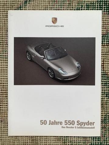 Brochure Porsche Boxster S 986 50 Jahre 550 Spyder 2003 beschikbaar voor biedingen