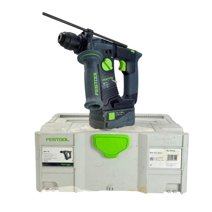 Festool BHC 18 Li-Basic Accu-Boorhamer (09-2020) + 5.2Ah Acc, Doe-het-zelf en Verbouw, Gereedschap | Boormachines, Zo goed als nieuw