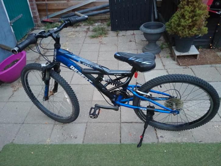 Stoere jongens mountainbike 24 insch zie foto,s, Fietsen en Brommers, Fietsen | Crossfietsen en BMX, Zo goed als nieuw, 24 inch of meer