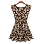 Luipaard jurkje (sexy mini bodycon panter dames vrouwen), Verzenden, Nieuw, Boven de knie