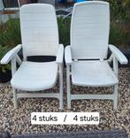 8 verstelbare tuinstoelen. 4x 2 soorten, Ophalen, Gebruikt