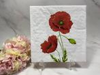 Ambiente knutsel servetten klaproos decoupage nr 410, Hobby en Vrije tijd, Knutselen, Ophalen of Verzenden, Nieuw, Materiaal