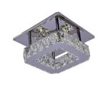 Luxe Crystal LED Plafondlamp Vierkant 40x40 Gang Hal Design!, Ophalen of Verzenden, Nieuw, Huisaccessoire