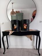 Stoer & Landelijk sidetable mat zwart, Ophalen, 100 tot 150 cm, Zo goed als nieuw, 25 tot 50 cm