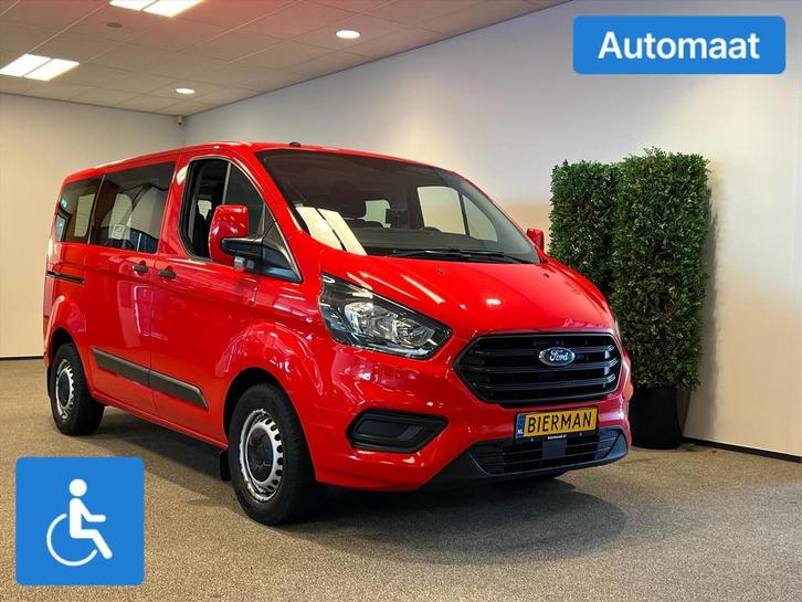 Ford Transit Custom L1H1 Rolstoelbus Automaat, Auto's, Bestelauto's, Bedrijf, Te koop, Aangepast voor mindervaliden, Achteruitrijcamera