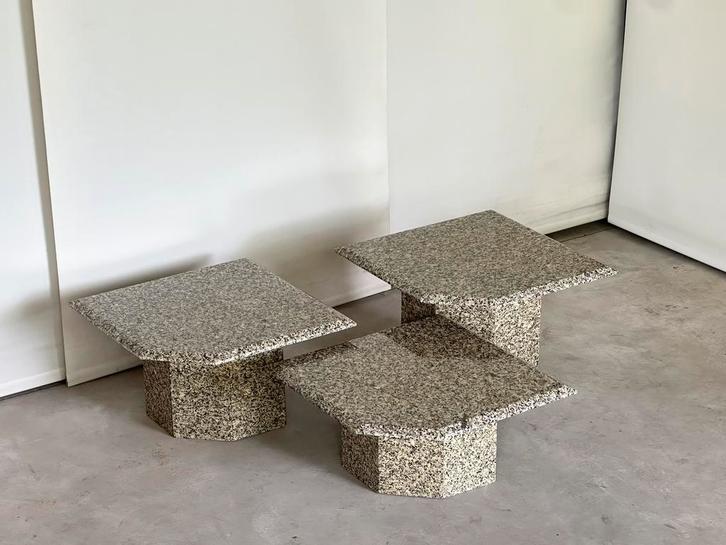 Set marble coffeetable’s, Antiek en Kunst, Antiek | Meubels | Tafels, Ophalen of Verzenden