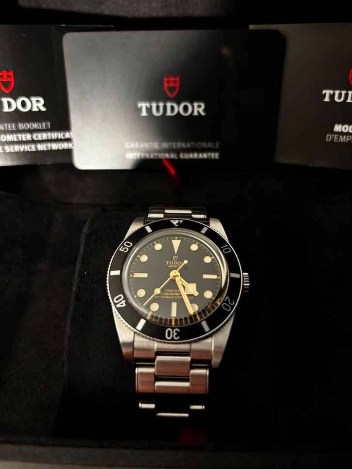 Tudor black bay 54, Sieraden, Tassen en Uiterlijk, Horloges | Heren, Zo goed als nieuw, Overige merken, Staal, Ophalen of Verzenden