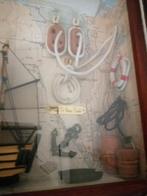 PRACHTIGE DIORAMA 3D SHOWCASE MARITIEM TOPSTAAT 45X31X7 CM, Verzamelen, Schaalmodel, Motorboot of Zeilboot, Ophalen of Verzenden