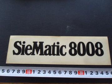 sticker transparant SieMatic 8008  Zwart  beschikbaar voor biedingen