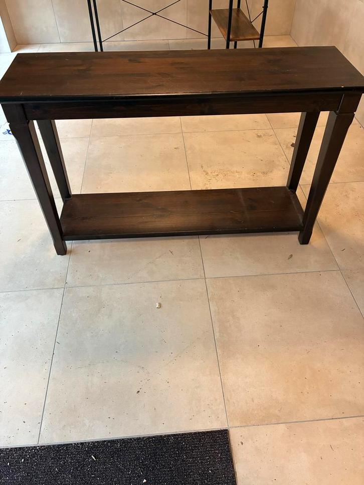 2x Houten bijzettafel - sidetable, Antiek en Kunst, Antiek | Meubels | Tafels, Ophalen