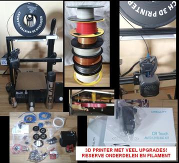 3D printer Creality Ender 3 v2 incl diverse upgrades beschikbaar voor biedingen