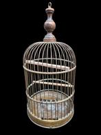 Antieke vogelkooi messing brons, Dieren en Toebehoren, Vogels | Hokken en Kooien, Ophalen of Verzenden, Zo goed als nieuw, Metaal