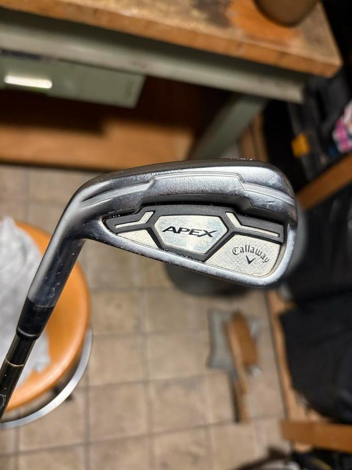 Callaway Apex CF16 IJzerset LH Graphite Stiff, Sport en Fitness, Golf, Gebruikt, Set, Callaway, Ophalen of Verzenden