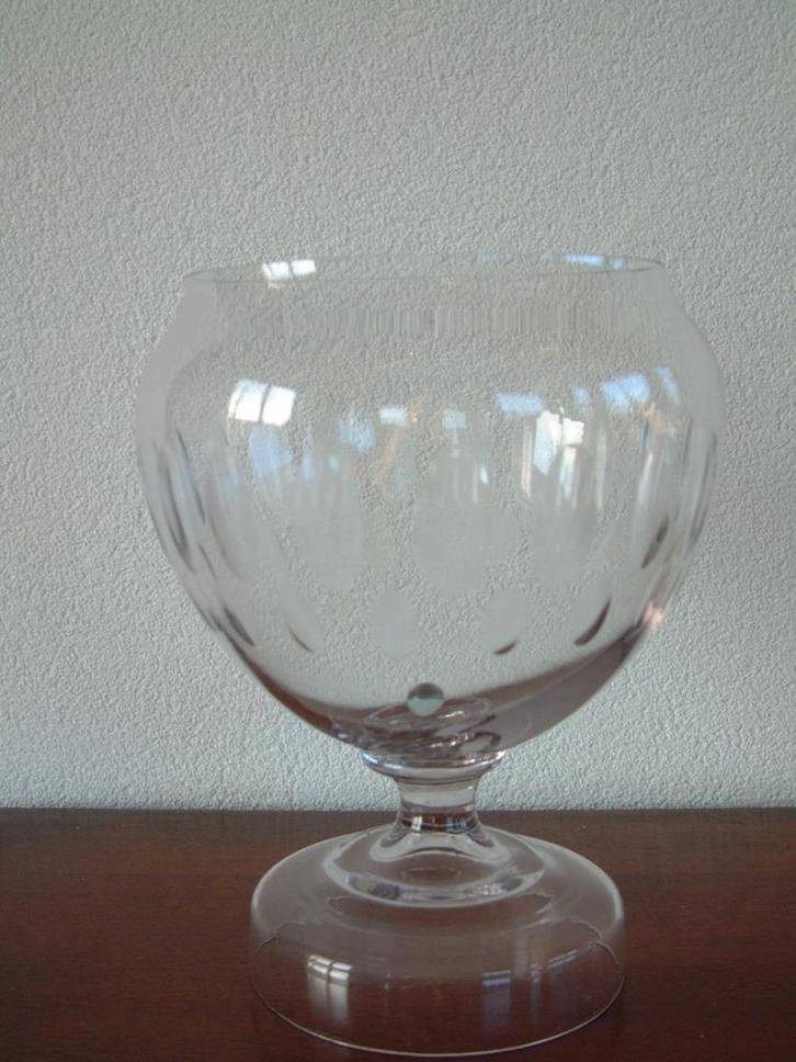 gave antiek glas pot bokaal met olijfslijpsel nr.2, Antiek en Kunst, Antiek | Glas en Kristal, Ophalen of Verzenden