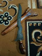 Antieke Keris Semar 3 Luk Pamor Keleng Majapahit Kris SVB58, Antiek en Kunst, Verzenden