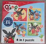 Bing 4 in 1 puzzel 3 plus, Ophalen of Verzenden, 10 tot 50 stukjes, Nieuw, 2 tot 4 jaar