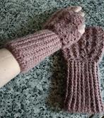 Gehaakt MOHAIR vingerloze wanten goveletty polswarmer, Kleding | Dames, Mutsen, Sjaals en Handschoenen, Maat 38/40 (M), Nieuw
