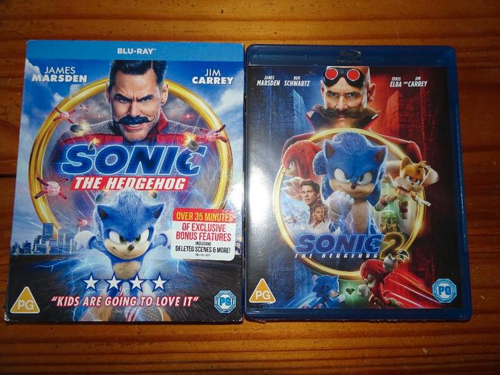 Blu-ray Sonic The Hedgehog 1 en 2, Cd's en Dvd's, Blu-ray, Zo goed als nieuw, Ophalen of Verzenden