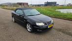 Saab 9-3 2.0 T Cabrio 2004 Zwart, Auto's, Voorwielaandrijving, 1998 cc, 4 cilinders, Cabriolet