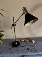 Herda vintage burolamp bureaulamp chroom zwart verstelbaar, Ophalen of Verzenden, Zo goed als nieuw, Minder dan 50 cm
