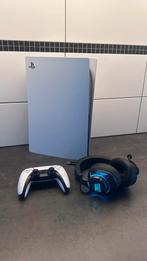 Ps5 disc + headset + controller, Spelcomputers en Games, Spelcomputers | Sony PlayStation 5, Ophalen, Zo goed als nieuw, Playstation 5