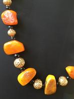 Barnsteen amber git geluk beschermt vreugde magie eyecatcher, Sieraden, Tassen en Uiterlijk, Kettingen, Nieuw, Oranje, Ophalen of Verzenden
