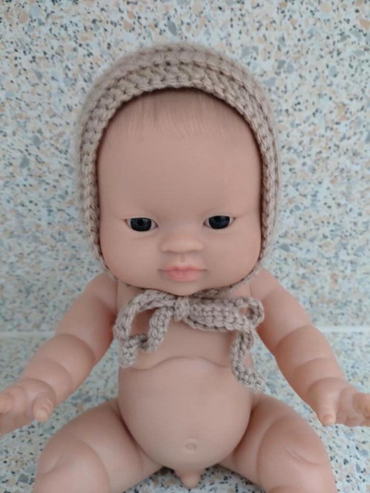 Mutsje Bonnet stijl voor Paola Reina Gordi pop, Kinderen en Baby's, Speelgoed | Poppen, Nieuw, Babypop, Ophalen of Verzenden