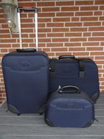3 delige kofferset Sergio Tacchini  donkerblauw, Nieuw, Overige materialen, Verstelbaar tot rugtas, Ophalen