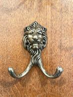 Hollywood regency messing leeuwenkop kapstokhaken wandhaken, Ophalen of Verzenden, Zo goed als nieuw, Minder dan 100 cm