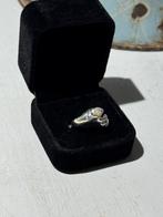 Unieke Zilveren ring met Australische kristal Opaal, Sieraden, Tassen en Uiterlijk, Ringen, Nieuw, Ophalen of Verzenden, 17 tot 18
