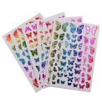 16 vellen/set Vlinder Nail art Stickers. Nagels/Nailart., Ogen, Blauw, ., Nieuw
