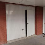 Stalen kantel garagedeur met loopdeur, Ophalen