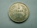 Belgie.  1 Frank - 1909, Verzenden, België, Losse munt, Zilver