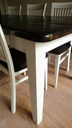 Oud grenen eettafel, 6-persoons, wagondelen, Ophalen