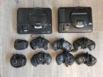 2 setjes sega mega drive 1 met 6 controllers, Ophalen of Verzenden, Zo goed als nieuw, Met 2 controllers, Mega Drive