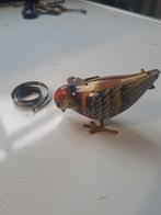 Vintage Blikken Opwind Vogel - Jaren 60 - Defect, Antiek en Kunst, Ophalen of Verzenden