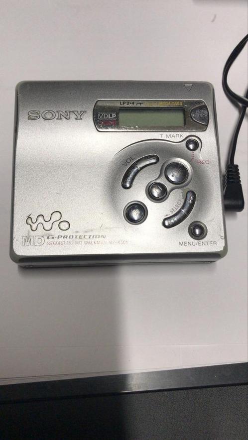 Sony MZ-R500 minidisc + voeding, Audio, Tv en Foto, Walkmans, Discmans en Minidiscspelers, Minidisc-speler, Ophalen of Verzenden