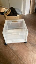 Verrijdbare krat ikea, Doe-het-zelf en Verbouw, Kratten en Dozen, Ophalen, Zo goed als nieuw, Krat, Minder dan 35 cm