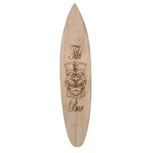 Tiki Bar - Surfboard Decoratie Surfplank 150 cm Hout, Huis en Inrichting, Woonaccessoires | Wanddecoraties, Nieuw, Ophalen of Verzenden