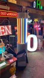 Neon demozuil, Ophalen, Gebruikt, Lichtbak of (neon) lamp