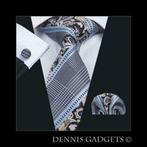 Dennis Gadgets: 100 % zijden stropdas ( 3 delig !! ) DG1641, Nieuw, Met patroon, Ophalen, Overige kleuren