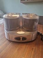 Cuisinart sorbitiere duo / ijsmaker Q2c - Dubbele Kom, Ophalen of Verzenden, Gebruikt, Koelelement