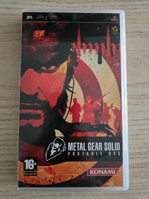 Metal Gear Solid Portable OPS PSP, Spelcomputers en Games, Games | Sony PlayStation Portable, Gebruikt, 1 speler, Vanaf 18 jaar
