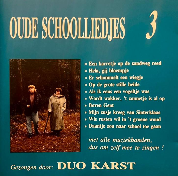 Duo Karst - Oude Schoolliedjes 3, Cd's en Dvd's, Cd's | Nederlandstalig, Gebruikt, Levenslied of Smartlap, Ophalen of Verzenden