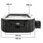 Jacuzzi - Intex PureSpa Jet & Bubble Deluxe Greystone, Ophalen, Nieuw, Afdekzeil, Opblaasbaar